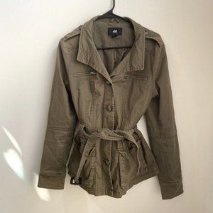 H&M Cargo Jacket with belt